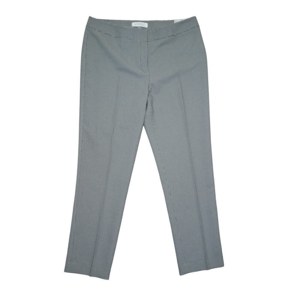 Kasper Slim Fit Dress Pants – Black/Ivory Micro Check – Size 14 NWT